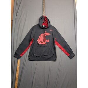 Nike Therma Fit Washington State Cougars Size S Quarter Zip Performance Hoodie